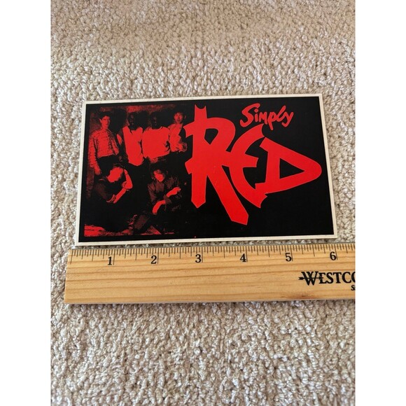 1985 Simply Red Money’s Too Tight Vinyl Album Cover Sticker - Picture 2 of 2